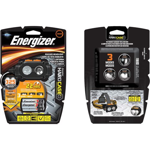 Hardcase Rugged Headlamp, LED, 325 Lumens, 6.5 Hrs. Run Time, AA Batteries Brunswick Fyr & Safety