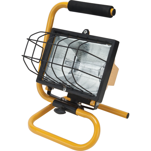 Portable Work Light, Halogen, 500 W, 8000 Lumens, Steel Housing Brunswick Fyr & Safety