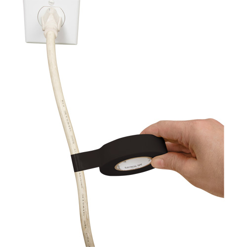 Electrical Tape, 19 mm (3/4") x 18 M (60'), Black, 7 mils Brunswick Fyr & Safety