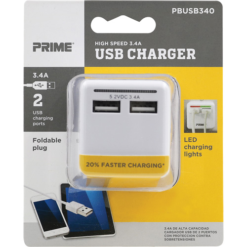 Chargeur USB Prime haute vitesse Brunswick Fyr & Safety