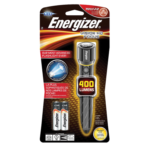 Lampe de poche Vision HD, DEL, 400 lumens, Piles AA Brunswick Fyr & Safety