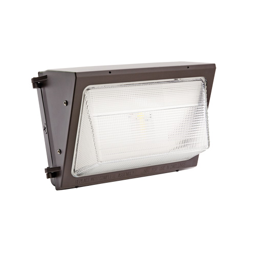Wall Pack, LED, 120-277 V, 75 W, 9.29" H x 7.13" W x 13.4" D Brunswick Fyr & Safety