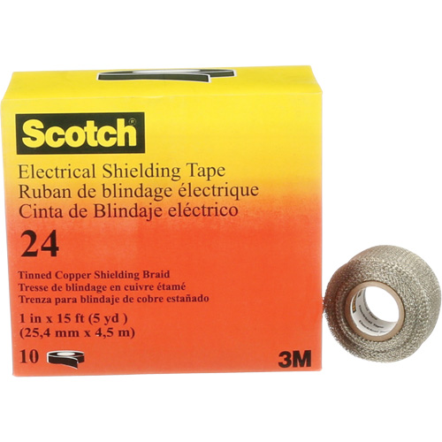 Ruban isolant de blindage Scotch, 25,4 mm (1") x 4,6 m (15'), Noir, 16 mils Brunswick Fyr & Safety