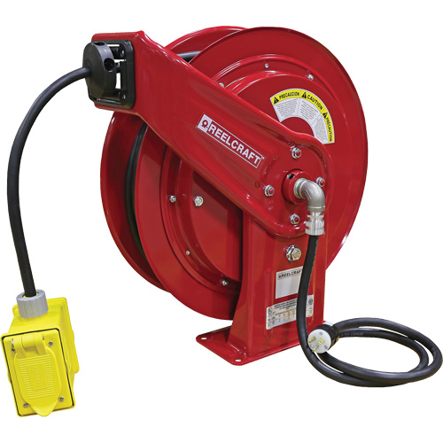 70000 Power Cord Reel, 100', SEOOW, 12 Gauge, 20 A Brunswick Fyr & Safety