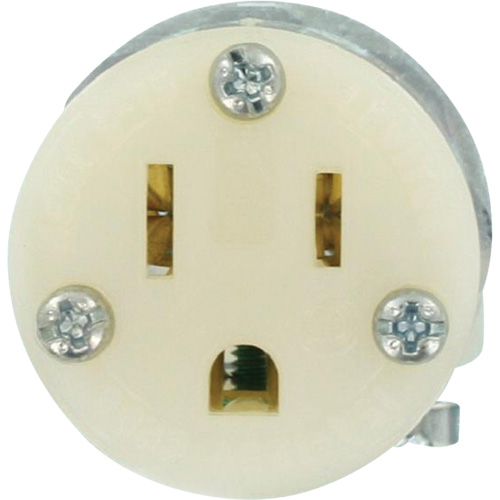 Hospital Grade Extension Plug Connector, 5-15R, Nylon Brunswick Fyr & Safety