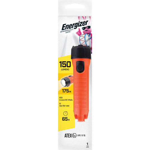 Intrinsically Safe&reg; Handheld Flashlight, LED, 150 Lumens, D Batteries Brunswick Fyr & Safety