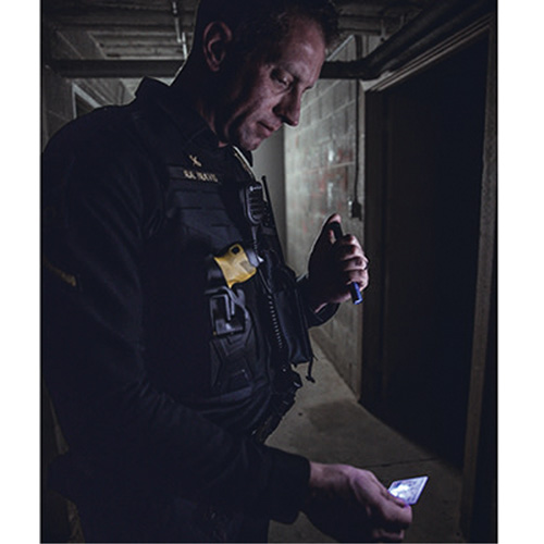 Lampe stylo UV avec port de recharge micro USB Stylus Pro, DEL, Corps en Aluminium, piles Rechargeable, Compris Brunswick Fyr & Safety