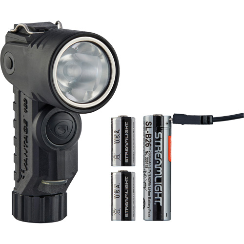 Lame de poche &agrave; alimentation multiple &agrave; angle droit pour casque Vantage 180 X, DEL, Piles Rechargeable/CR123A, Polym&egrave;re de nylon Brunswick Fyr & Safety