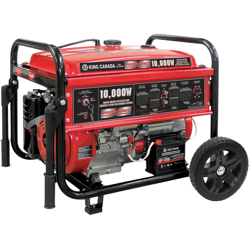 Gasoline Generator with Electric Start, 10000 W Surge, 7500 W Rated, 120 V/240 V, 25 L Tank Brunswick Fyr & Safety