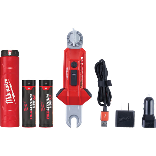 REDLITHIUM USB Utility Hot Stick Light, LED, Rechargeable Batteries, Aluminum Brunswick Fyr & Safety