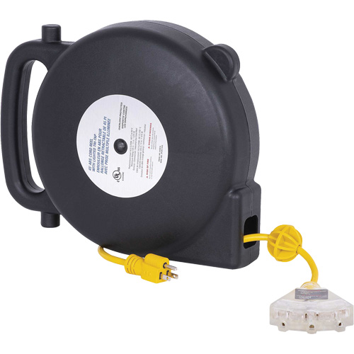 JPCR-1450 ABS Extension Cord Reel, Indoor/Outdoor, SJTW, 14 AWG, 13 A, 45' Brunswick Fyr & Safety