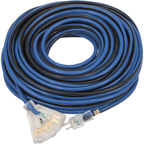 JLEC-12100 Contractor Grade Extension Cord, Indoor/Outdoor, SJTOW, 12 AWG, 15 A, 100' Brunswick Fyr & Safety
