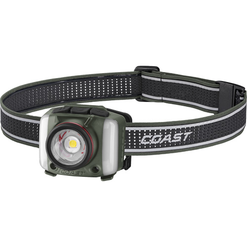 Lampe frontale FL97R &agrave; trois couleurs avec syst&egrave;me Twist Focus et commande vocale, DEL, 830 lumens, 2 hres de fonctionnement, piles Rechargeable Brunswick Fyr & Safety