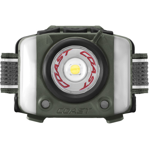 Lampe frontale FL97R &agrave; trois couleurs avec syst&egrave;me Twist Focus et commande vocale, DEL, 830 lumens, 2 hres de fonctionnement, piles Rechargeable Brunswick Fyr & Safety