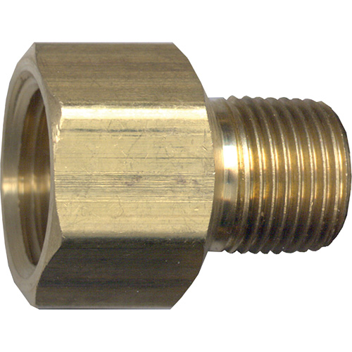Pipe Adapter, FPT x NPT, 1/2" x 1/4" Dia., Brass Brunswick Fyr & Safety