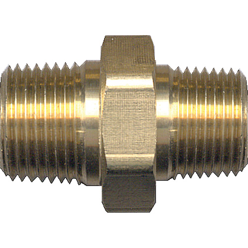 Mamelon de r&eacute;duction hexagonal, Laiton, 1/4" x 1/8", NPT x NPT Brunswick Fyr & Safety