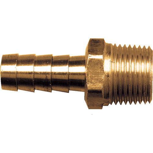 Male Hose Connector, Brass, 1/4" x 1/4" Brunswick Fyr & Safety