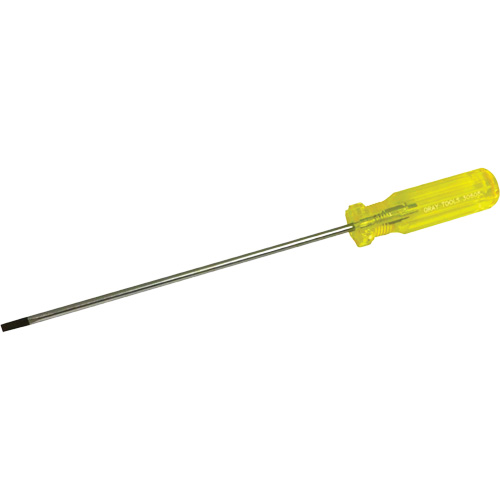 Tournevis &agrave; fente pour &eacute;lectricien, Tige de 3/16", Ronde, 11-1/2" lo, Prise en Plastique Brunswick Fyr & Safety