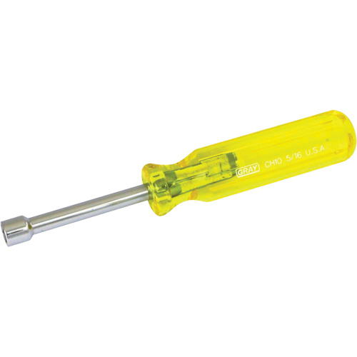 SAE Nut Driver, 5/16" Drive, 6-5/8" L Brunswick Fyr & Safety