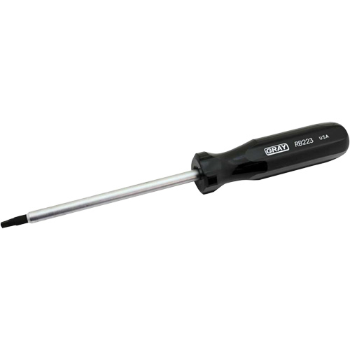 Extra-Long Square Recess Screwdriver, #3 Tip, Round, 10-1/4" L, Cushion Grip Handle Brunswick Fyr & Safety