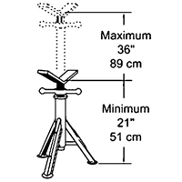 Heavy-Duty Pipe Jack, 2500 lbs. Load Capacity Brunswick Fyr & Safety