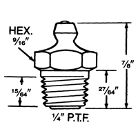 Raccord, Filetage de 1/4"-18 Brunswick Fyr & Safety