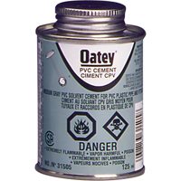 PVC Medium-Duty Cement, 473 ml, Brush-Top Can, Grey AB421 | Brunswick Fyr & Safety