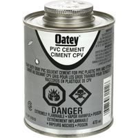 PVC Heavy-Duty Cement, 473 ml, Brush-Top Can, Grey AB423 | Brunswick Fyr & Safety