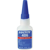 Adh&eacute;sif instantan&eacute; Prism 406, Transparent, Bouteille, 0,7 liq. oz. Brunswick Fyr & Safety