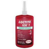 Loctite<sup>®</sup> 638 Retaining Compound, 250 ml, Bottle, Green AF278 | Brunswick Fyr & Safety