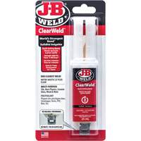 ClearWeld Adhesive, 25 ml, Syringe, Two-Part, Clear AG588 | Brunswick Fyr & Safety