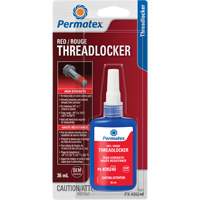 Permanent Strength Threadlocker, Red, High, 36 ml, Bottle Brunswick Fyr & Safety