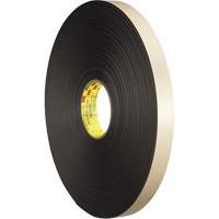 Double-Coated Foam Tape, 66 m (216') L x 12.7 mm (1/2") W, 31 mils, Polyethylene Brunswick Fyr & Safety
