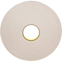 Double-Coated Foam Tape, 66 m (216') L x 12.7 mm (1/2") W, 31 mils, Polyethylene Brunswick Fyr & Safety