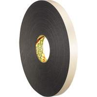 Double-Coated Foam Tape, 33 m (108') L x 12.7 mm (1/2") W, 62 mils, Polyethylene Brunswick Fyr & Safety