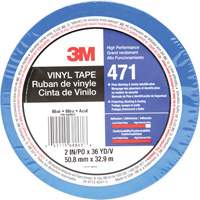 471 Vinyl Tape, 50.8 mm (2") W x 32.9 m (108') L, 5.2 mils, Blue Brunswick Fyr & Safety