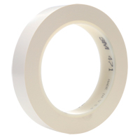 471 Vinyl Tape, 25.4 mm (1") W x 32.9 m (108') L, 5.3 mils, White Brunswick Fyr & Safety