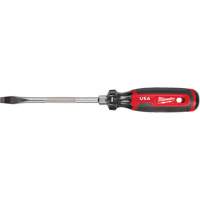 Slotted Screwdriver, 5/16" Tip, Round, 279 mm L, Cushion Grip Handle Brunswick Fyr & Safety