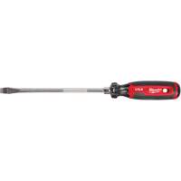 Slotted Screwdriver, 3/8" Tip, Round, 330 mm L, Cushion Grip Handle Brunswick Fyr & Safety