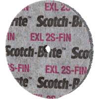Meule homog&egrave;ne Scotch-Brite EXL, 3" x 1/2", Arbre de 1/4" Brunswick Fyr & Safety