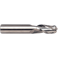 Ball Nose End Mill, 1/8" Dia., 4 Flutes, Carbide Brunswick Fyr & Safety