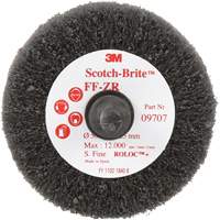 Brosse &agrave; lamelles pour la coupe et le polissage Scotch-Brite, Oxyde d'aluminium, Grain Fin, 2" x 1" x 1/4" Brunswick Fyr & Safety