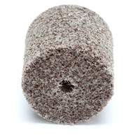 Meule d'abrasion et de polissage unitaris&eacute;e Scotch-Brite, 1" x 1", Arbre de 3/16"-7, Grain de Moyen, Oxyde d'aluminium Brunswick Fyr & Safety