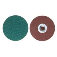 Quick-Change Discs, 3" Dia., 36 Grit, Zirconia Alumina Brunswick Fyr & Safety