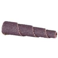 ALO Spiral Cartridge Roll, 100 Grit, 5/8" Dia., Aluminum Oxide, 1-1/2" L, 1/8" Arbor Brunswick Fyr & Safety
