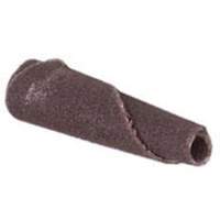 ALO Spiral Cartridge Roll, 120 Grit, 3/16" Dia., Aluminum Oxide, 1" L, 1/8" Arbor Brunswick Fyr & Safety