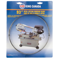 Metal Cutting Bandsaw Blade, Carbon Steel, 93" L x 3/4" W x 0.032" Thick, 10 TPI Brunswick Fyr & Safety