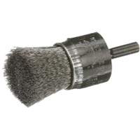 Brosse mont&eacute;e &agrave; fils ondul&eacute;s, 1", Fils 0,006" Brunswick Fyr & Safety