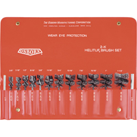 Ensemble de brosses internes &agrave; fils m&eacute;talliques ondul&eacute;s HeliTuf Brunswick Fyr & Safety