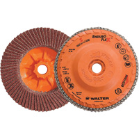 Disque &agrave; lamelles Enduro-Flex, 4-1/2" x 5/8"-11, Type 27, Grain 40, Alumine de zirconium Brunswick Fyr & Safety
